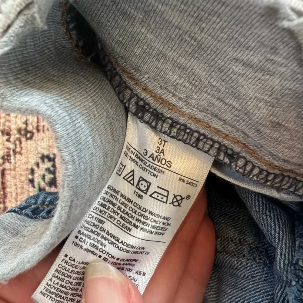Old Navy Blue Jeans with Gray Waistband